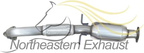Northeastern Exhaust | Stainless Steel - Exhaust Resonator, Intermediate Pipe, Muffler Compatible for Chevrolet Malibu 2013-2015 | Chevrolet Malibu Limited 2016 2.5L - Includes Gasket and Clamps in Saudi Arabia