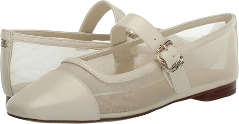 Sam Edelman Women's Miranda Mary Jane Flat, Modern Ivory, 9 in Saudi Arabia