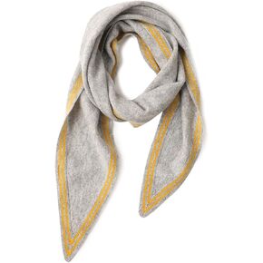 100% Cashmere Diamond-Shaped Small Neck Scarf, Super Soft Warm Knitted Neckerchief for Women Girls, Spring Autumn Versatile Triangle Scarf Short Knit Collar Scarves for All Seasons, Best Gift White in Saudi Arabia