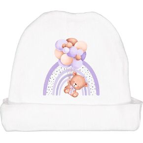 دب دب inktastic ، لطيف ، دب مع البالونات الأرجواني ، قبعة بوهو طفل قبعة in Kuwait