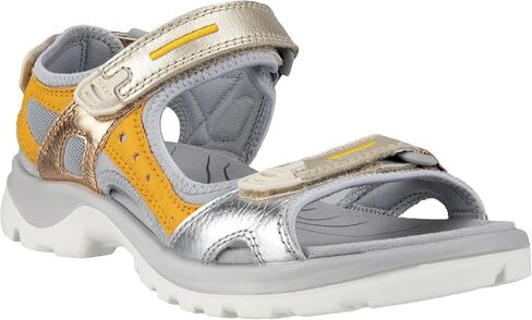 ECCO Women's Yucatan Sport Sandal, Gravel Patchwork, 11-11.5 in Saudi Arabia