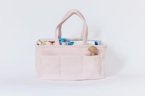 Diaper Caddy, Diaper Organizer or Storage, Nursery Storage and Car Organizer, A Baby Gift Registry, Baby Shower Must Haves Essential for Baby in Corduroy Material - MINT COLOR in Saudi Arabia
