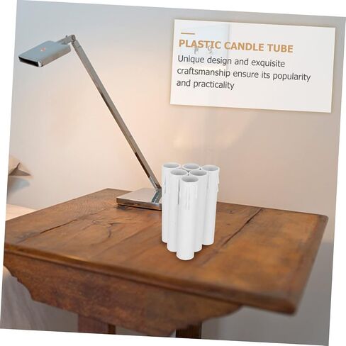 20pcs Plastic Candle Tube Teardrop Shape Candle Lamp Base Sleeve for Chandelier Lanterns in Saudi Arabia