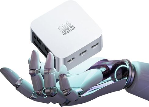 ACEMAGICIAN Mini PC Windows 11 Pro، 12th N95 16GB LPDDR5 1TB M.2 SSD أجهزة كمبيوتر مكتبية صغيرة، كمبيوتر شخصي صغير مع 3 HDMI يدعم 4K UHD، Dual Gigabit Ethernet، 2.4G/5G WiFi/BT4.2 in Kuwait