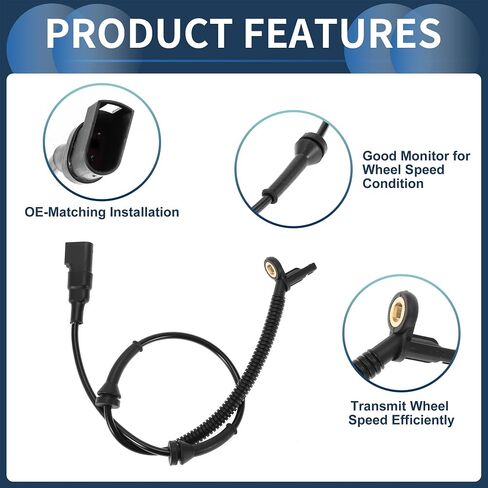 مستشعر سرعة عجلة ABS مستشعر مستشعر ABS ABS مستشعر مكابح مضاد للانتهاك رقم 2T1Z2C204B لـ Ford Transit Connect 2010-2013 in Kuwait