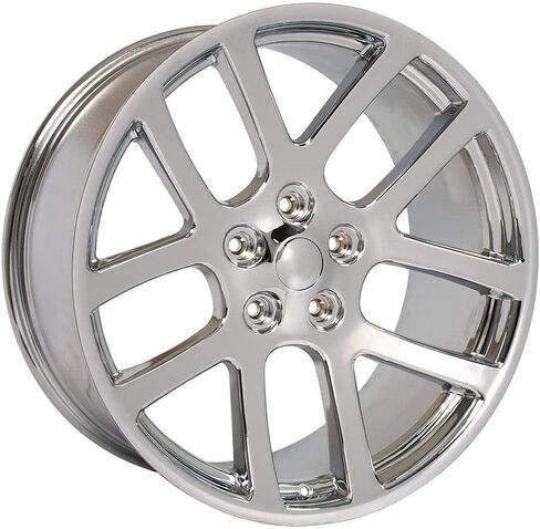 OE عجلات DG51 22 بوصة الحافات والإطارات تناسب RAM SRT نمط 5x139.7 22x10 Chrome - Hollander 2223 - Terramax RT 33x12.50/22 (مجموعة من 4) in Kuwait