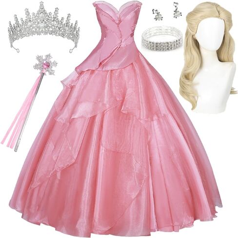 Glinda Cosplay Dress Party Dress Glinda Cosplay Costume Costum in Kuwait