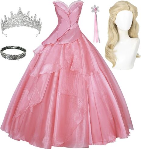 Glinda Cosplay Dress Party Dress Glinda Cosplay Costume Costum in Kuwait