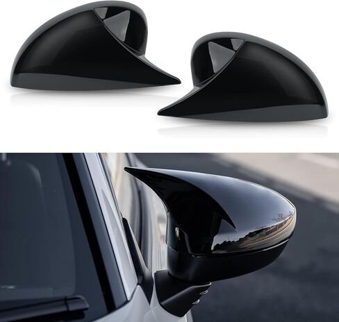 Door Side Mirror Cover for Honda Civic Accessories 2022 2023 2024 Aggressive Look Sport Door Side Mirror Cover（ Glossy Black） in Saudi Arabia