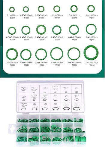 Rubber o Ring Kit 270 قطعة متري تشكيلة لاستبدال إصلاح صنبور السباكة مع صندوق التخزين in Saudi Arabia