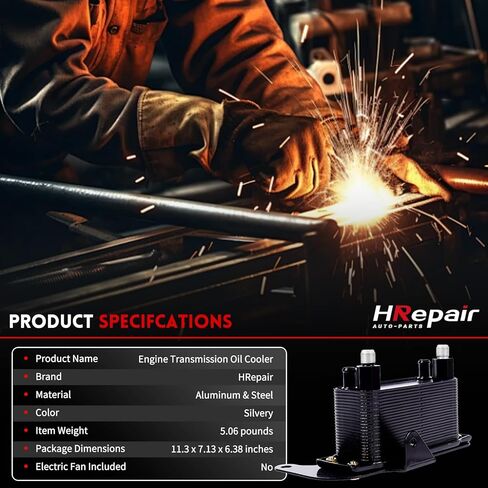 Transmission Oil Cooler fits for 2003-2009 Ram 2500 & Ram 3500 5.7L 5.9L 6.7L Transmission Torque Converter Oil Cooler丨24 Rows in Kuwait