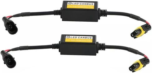 وحدة فك تشفير LED ، 2 عبوات CAR H8/H9/H11 مقاومات التحميل بديل ، متوافق مع مركبات 9V-36V تنطبق على H8/H9/H11 مصابيح LED in Saudi Arabia