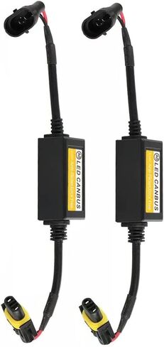 وحدة فك تشفير LED ، 2 عبوات CAR H8/H9/H11 مقاومات التحميل بديل ، متوافق مع مركبات 9V-36V تنطبق على H8/H9/H11 مصابيح LED in Saudi Arabia
