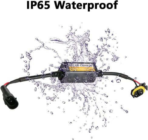 وحدة فك تشفير LED ، 2 عبوات CAR H8/H9/H11 مقاومات التحميل بديل ، متوافق مع مركبات 9V-36V تنطبق على H8/H9/H11 مصابيح LED in Saudi Arabia