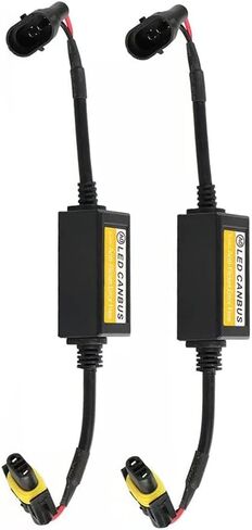وحدة فك تشفير LED ، 2 عبوات CAR H8/H9/H11 مقاومات التحميل بديل ، متوافق مع مركبات 9V-36V تنطبق على H8/H9/H11 مصابيح LED in Saudi Arabia