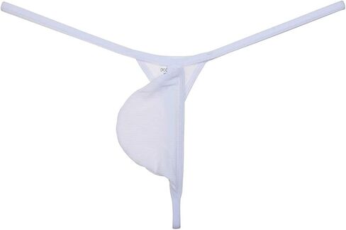 Men's Ice Silk Mini Bikini T-Back Drop-shaped String Thong Underwear Thin Tangas Soft Minimal Coverage Bottoms in Saudi Arabia