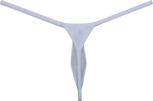 Men's Ice Silk Mini Bikini T-Back Drop-shaped String Thong Underwear Thin Tangas Soft Minimal Coverage Bottoms in Saudi Arabia