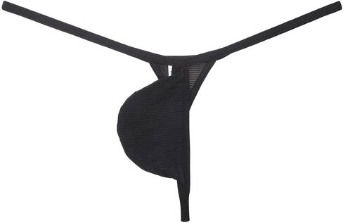 Men's Ice Silk Mini Bikini T-Back Drop-shaped String Thong Underwear Thin Tangas Soft Minimal Coverage Bottoms in Saudi Arabia