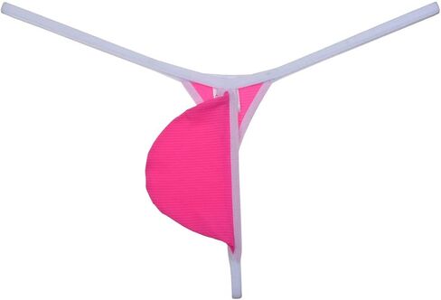 Men's Ice Silk Mini Bikini T-Back Drop-shaped String Thong Underwear Thin Tangas Soft Minimal Coverage Bottoms in Saudi Arabia