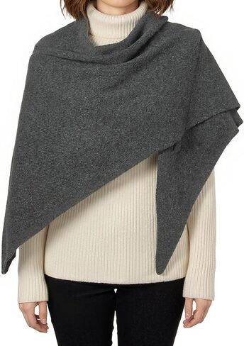 Riiqiichy Shawl Wrap Women Pashmina Triangle Cape Sweater Sweater وشاح لفريق الخريف الشتاء أزياء أزياء in Kuwait