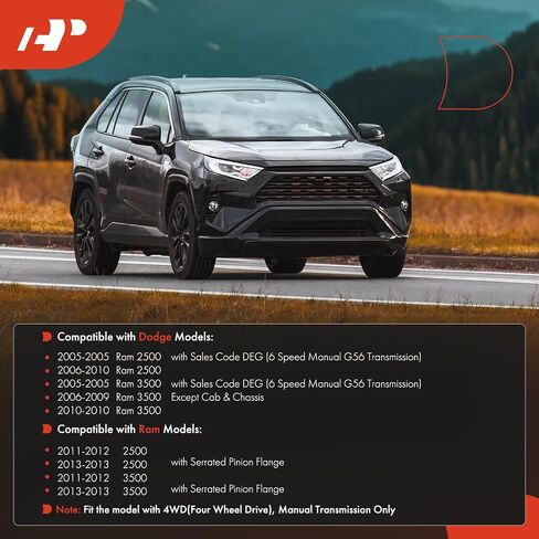 مجموعة عمود الدفع الأمامي الكامل A-Premium متوافقة مع دودج رام 1500 2000-2001، رام 2500، رام 3500 2000-2002، دفع رباعي أوتوماتيكي، استبدال # 52105860AB in Kuwait