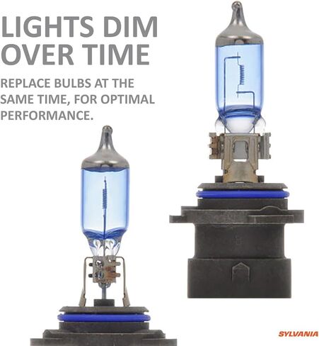 SYLVANIA - 9005XS (HB3A) SilverStar zXe High Performance Halogen Headlight Bulb - Bright White Light Output, HID Attitude, Xenon Fueled Technology (Contains 2 Bulbs) in Saudi Arabia
