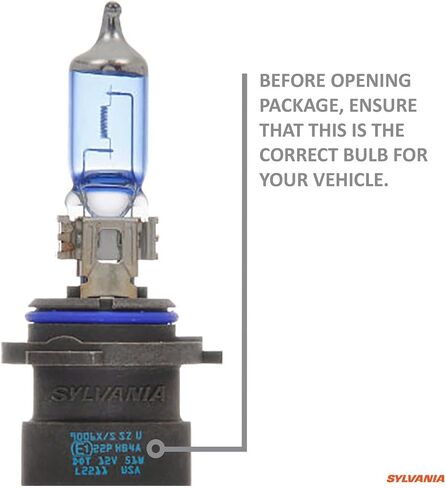 SYLVANIA - 9005XS (HB3A) SilverStar zXe High Performance Halogen Headlight Bulb - Bright White Light Output, HID Attitude, Xenon Fueled Technology (Contains 2 Bulbs) in Saudi Arabia
