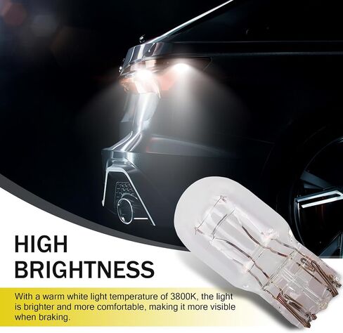 10 PCS T10 Car Brake Lights, T10 168 192 12V 5WDouble-wire Vehicle Turn Signal Tail Light Replacements, Universal Waterproof Automotive Lighting Accessories for Truck SUV Car (White Light) in Saudi Arabia