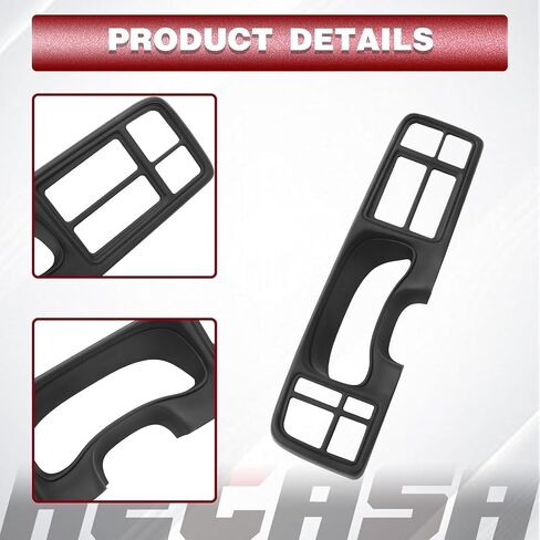 Hecasa Dashboard 1.5 DIN Radio متوافق مع 1999-2002 Chevy Chevrolet Silverado Suburban Tahoe GMC Sierra Cluster Cluster Grey in Saudi Arabia