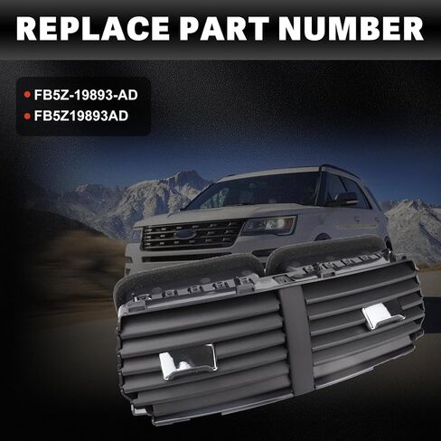 USTAR Center Dashboard Air Outlet Louver A/C Heater Vent Compatible with Ford Explorer 2011-2015, Police Interceptor Utility Base 2013-2015 Replace# BB5Z-19893-AD BB5Z-19893-AA in Saudi Arabia