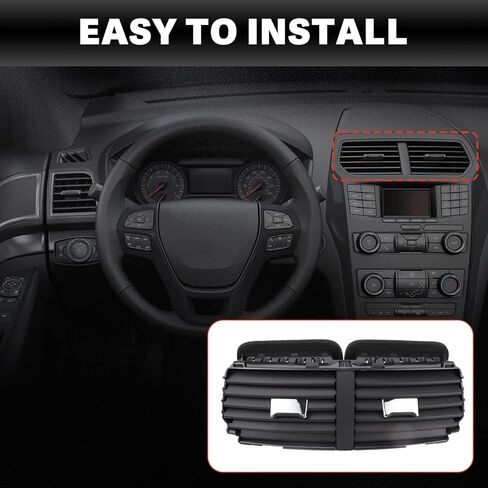 USTAR Center Dashboard Air Outlet Louver A/C Heater Vent Compatible with Ford Explorer 2011-2015, Police Interceptor Utility Base 2013-2015 Replace# BB5Z-19893-AD BB5Z-19893-AA in Saudi Arabia