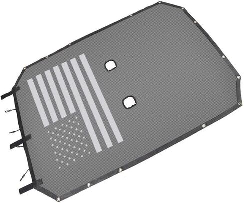 Us Flag Mesh Shade Top Cover Provides Sun Protection 4 Door 1pcs/Set Roof for Jeep for Wrangler 2007-2017 Black HUAMAO20182975 in Saudi Arabia