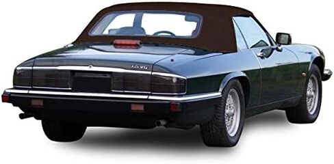 متوافق مع Jaguar XJS Convertible Soft Top 1989-1996 New Haartz Canvas Cloth 1989-1996 (TAN) in Kuwait