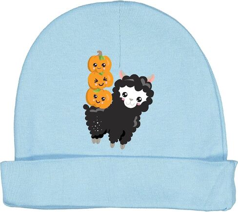 inktastic Halloween Llama, Black Llama, Pumpkins, Trick or Baby Beanie Hat in Saudi Arabia