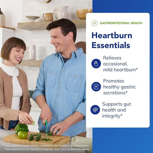 Pure Encapsulations Heartburn Essentials - Dietary Supplement Helps Decrease Occurrences of Occasional Heartburn & Indigestion - with Slippery Elm Bark - 90 Capsules in Saudi Arabia