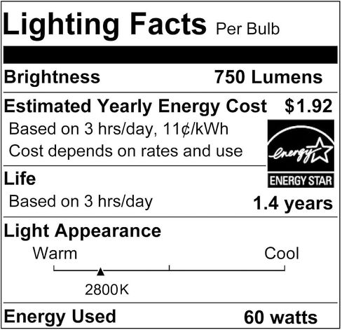 Vinaco PAR30 Long Neck 75W, 6 Pack Long Lasting PAR30 Halogen Flood Light Warm White 2800K, PAR30 Dimmable, High Output PAR30 Flood Light Bulb 120V with E26 Base for Indoor/Outdoor in Saudi Arabia