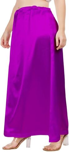 ملابس النساء الصلبة الساتان الحريرية الصلبة الناعمة وسلسة الساتان الساري الساري الساري in Kuwait