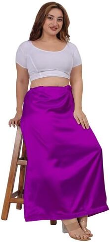 ملابس النساء الصلبة الساتان الحريرية الصلبة الناعمة وسلسة الساتان الساري الساري الساري in Kuwait