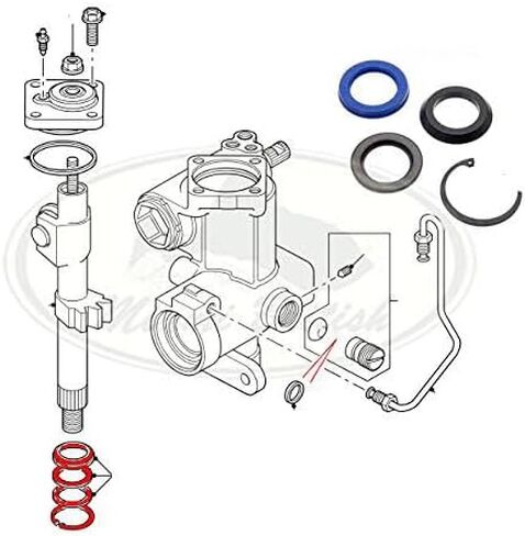 LOWER SECTOR SHAFT SEAL RANGE DEFENDER DISCOVERY 3.9L STC2848 CORTECO in Saudi Arabia