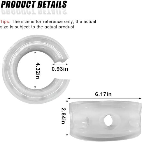 2PCS Car Suspension Shock Absorber, C Type Rubber Coil Spring Booster, Car Buffer Power Cushion, Automotive Bumper Coil Spring Spacer for Most Vehicles (C Type) in Saudi Arabia