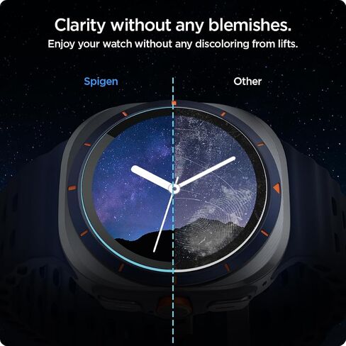 واقي شاشة من الزجاج المقوى من Spigen [GlasTR EZ FIT] مصمم لساعة Galaxy Watch Ultra - عبوتين in Saudi Arabia