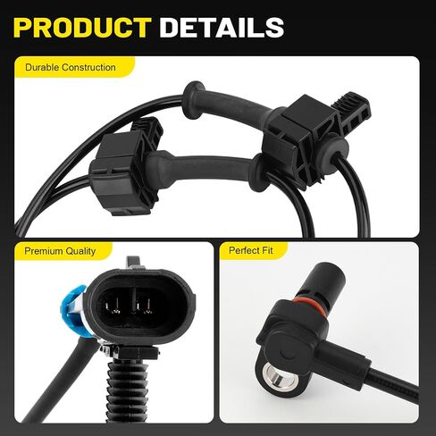 2pcs مستشعر سرعة ABS الخلفي ABS اليسار واليمين لعام 2007-2013 Chevy Silverado 1500 2500 3500 Cheyenne ، GMC Sierra - يحل محل 20938121 ، ALS1757 ، سائق ومسافر in Kuwait