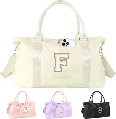 حقيبة Duffel Duffel Dance Gym for Teen Girls ، حقيبة سفر مبدئية مخصصة للسفر الأسبوعية ، CANTY CARME ON LAM FOR WOME ، حقيبة هدايا السفر الرياضية ، هدايا عيد الميلاد monogram لـ Tween Preppy (Pink-A) in Kuwait