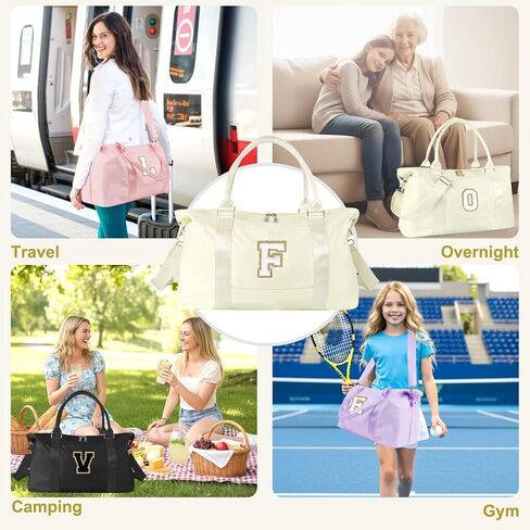حقيبة Duffel Duffel Dance Gym for Teen Girls ، حقيبة سفر مبدئية مخصصة للسفر الأسبوعية ، CANTY CARME ON LAM FOR WOME ، حقيبة هدايا السفر الرياضية ، هدايا عيد الميلاد monogram لـ Tween Preppy (Pink-A) in Kuwait
