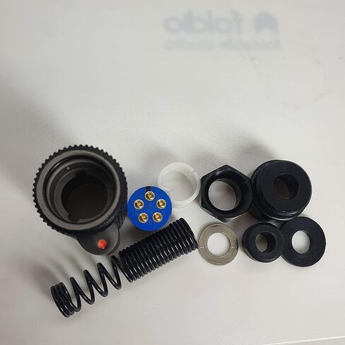 Military Audio Connector U-329/U (Injection Body) &U-283/U 1Set(MIL-C-55116, 6Pin Male&Female for PRC-148,152) 164-183-6, 164-229-6-4, Without Cable [Made in Korea] in Saudi Arabia