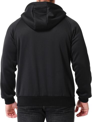 Men's Fashion Hoodie Fleece Warm Sweatshirt | Fleece-Lined Thickened Quarter-Zip Design Pullover Versatile in Saudi Arabia