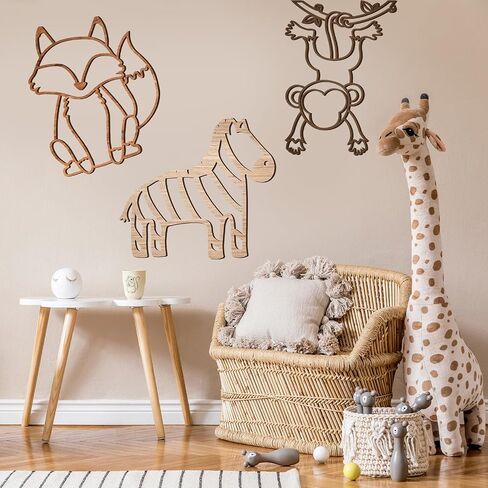 Soaoo 9 Pcs Baby Nursery Wall Decor Hot Air Balloon Decorations Hot Air Balloon and Star Wall Decor Boho Wooden Sign Nursery Home Decor for Kids Girl Boy Nursery Bedroom Classroom Playroom Wall Art in Saudi Arabia
