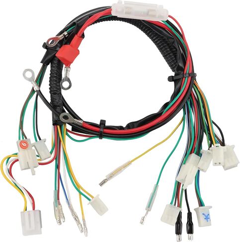 WOOSTAR Wire Harness Assembly Replacement for 4 Stroke 50cc 70cc 90cc 110cc 125cc Chinese ATV 4 Wheeler Quad Dirt Pit Bike Go Kart Buggy in Saudi Arabia