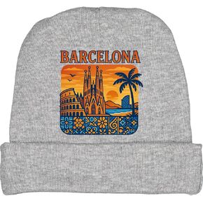 inktastic Barcelona Cityscape Artwork Baby Beanie Hat in Saudi Arabia