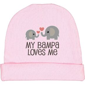 inktastic My Bampa Loves Me Grandchild Elephant Baby Beanie Hat in Saudi Arabia